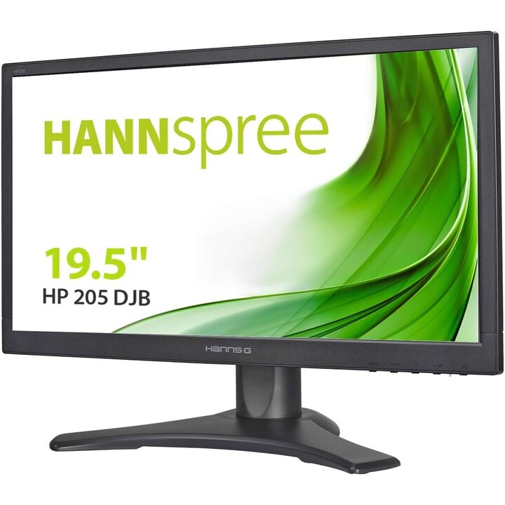 HANSPREE Hanns.G HP205DJB Monitor / 19.5 / Hd / 5ms / 60Hz / DVI-VGA / Black
