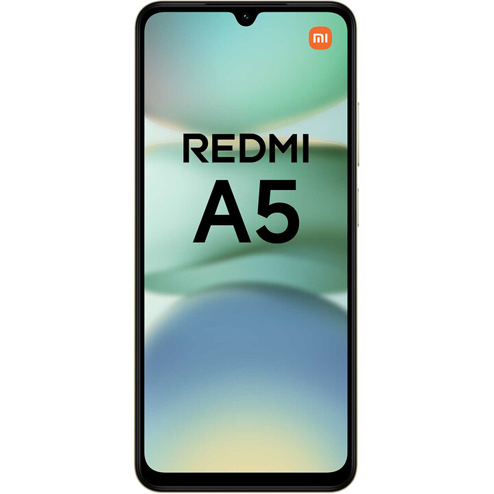 Xiaomi Redmi A5 4G Smartphone, 4+128 GB, oro, 6.88 pantalla grande, cámara principal de 32MP, batería de 5200 mAh