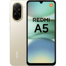 Xiaomi Redmi A5 4G Smartphone, 3+64GB, Gold, 6.88 Large Display, 32MP Main Camera, 5200mAh Battery