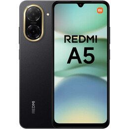Smartphone Xiaomi Redmi A5 4G, 3+64 GB, nero, 6,88 display di grandi dimensioni, fotocamera principale da 32 MP, batteria da 520