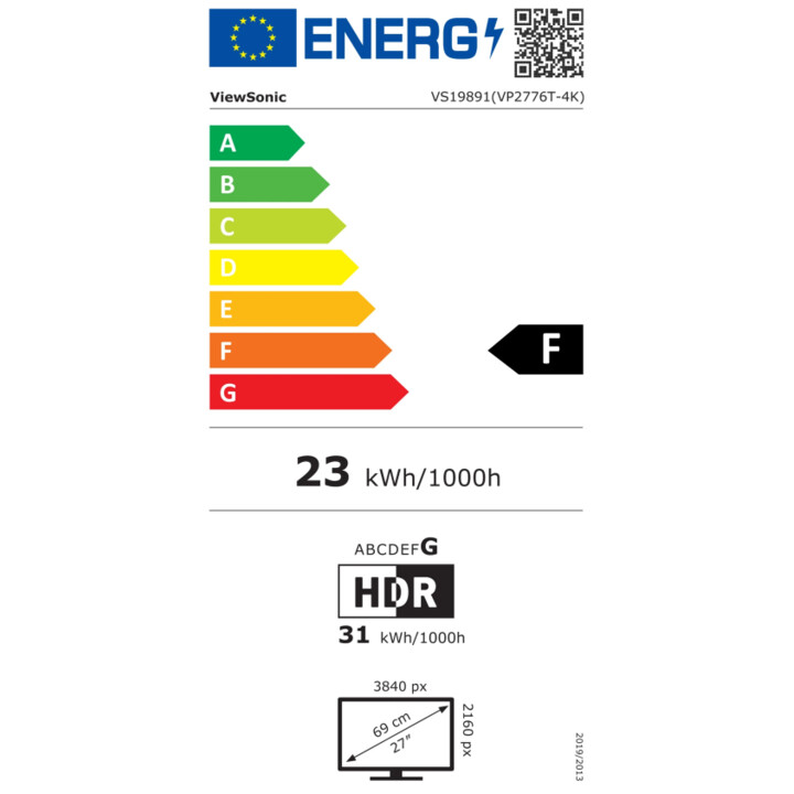Monitor ViewSonic VP2776T-4K UHD de 27 polegadas