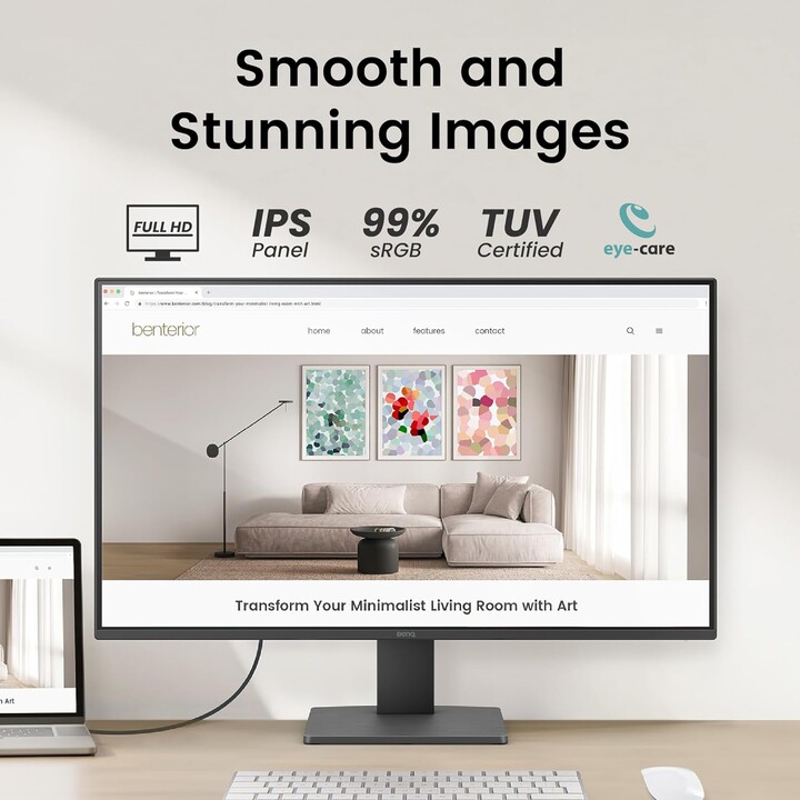 Monitor de cuidados oculares GW2791, 27 , FHD, IPS, 100 Hz, HDMI e DP