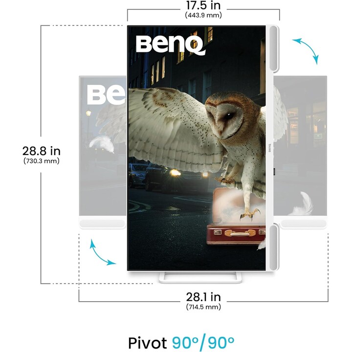 Ecrã LED BenQ EW3290U 79,2 cm (31,2 polegadas) 3840 x 2160 Pixels 4K Ultra HD Branco