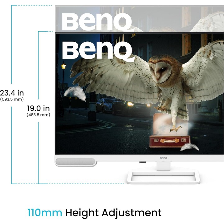 Ecrã LED BenQ EW3290U 79,2 cm (31,2 polegadas) 3840 x 2160 Pixels 4K Ultra HD Branco