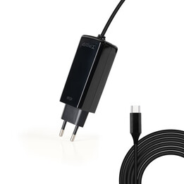 Tooq Gan USB-C PD 45W Laptop Charger, Black