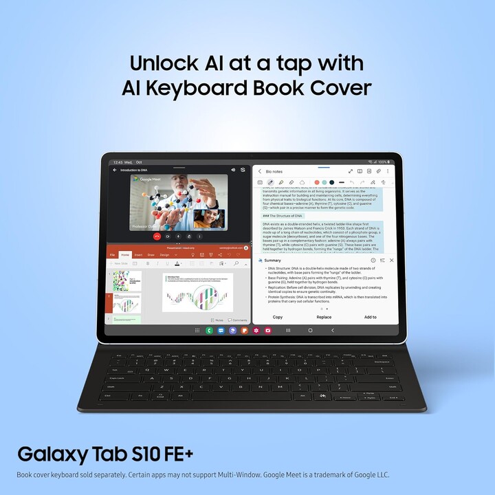 Samsung Galaxy Tab S10 FE+ Android Tablet, WiFi, 12+256GB, 13.1 Pantalla, S Pen incluida, Batería de larga duración, Gris