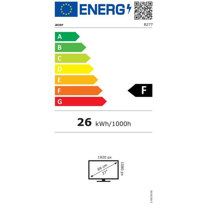 Monitor Acer Vero B277Gbmiprzx 68,6 cm (27 pollici)