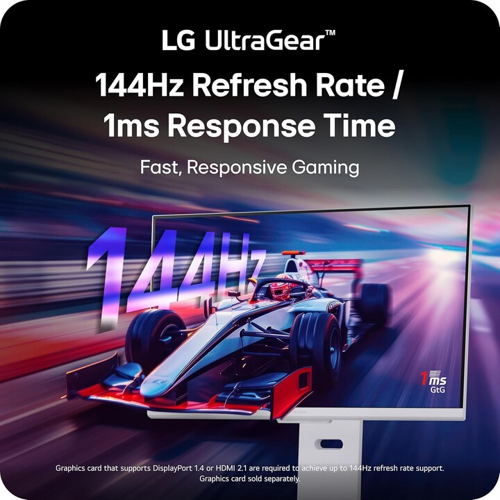LG 32G810SA-W.AEU 32 Zoll 4K Ultra HD LED PC-Monitor – Schwarz
