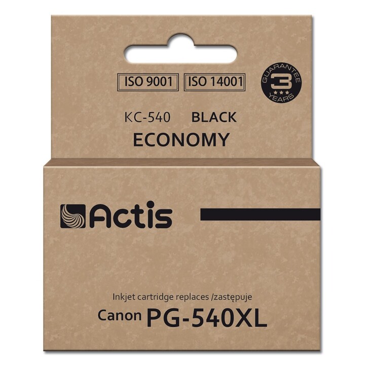 Inchiostro Actis KC-540 per stampante Canon (sostitutivo di Canon PG-540XL) Suprema, 22 ml, nero