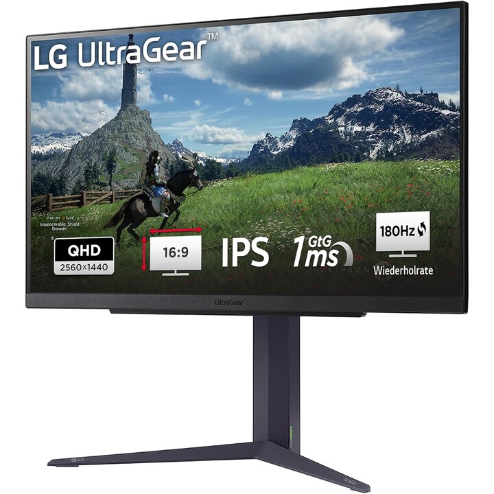 Monitor LG 27GS85QX-B TFT de 68,4 cm (27 pulgadas), color gris