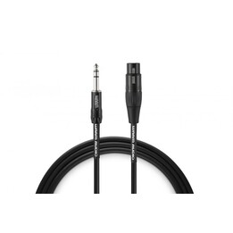 Warm Audio PREM-XLRF-TRSM-3 Audio-Kabel 0,9 m XLR 6.35mm TRS Schwarz