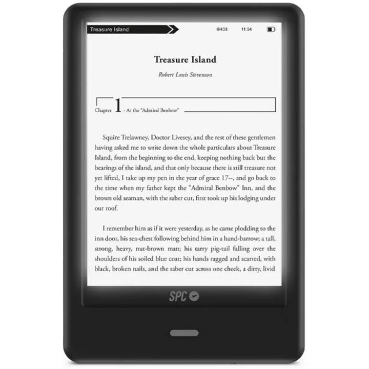 SPC Dickens Light 2 PRO, 8GB, USB-C, E-book reader with a rotating, anti-glare touchscreen, Dark Matter