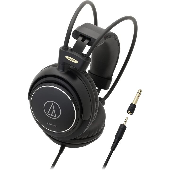 Fone de ouvido dinâmico de áudio Technica ATH-AVC500 fones de ouvido com fio