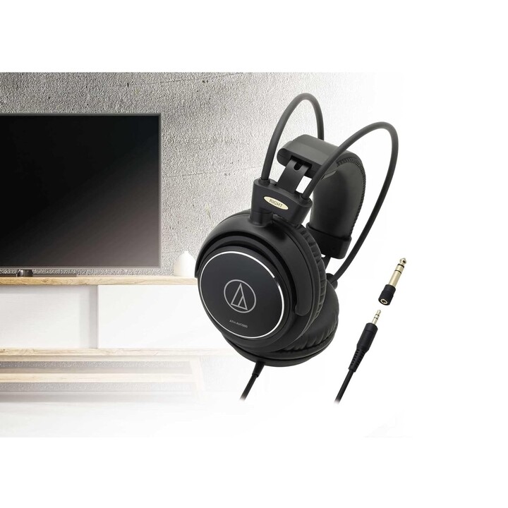 Fone de ouvido dinâmico de áudio Technica ATH-AVC500 fones de ouvido com fio