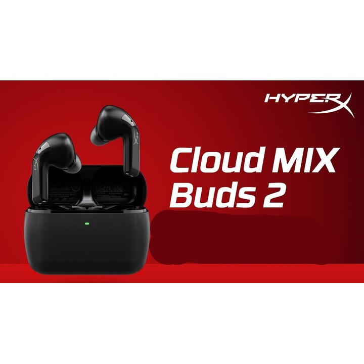 HyperX Cloud MIX Buds 2 Noise Cancelling True Wireless Earbuds Bluetooth Ultra Low