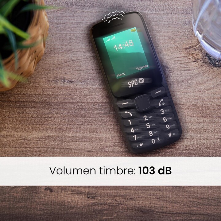 Teléfono Móvil SPC Talk 2 Go para Personas Mayores/ Negro