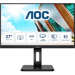 AOC U27P2CA PC Monitor 27" 3840x2160 Pixel 4K Ultra HD LED Schwarz