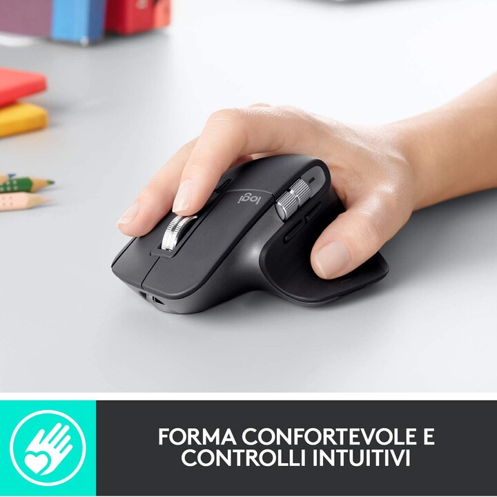MOUSE LOGITECH BLUETOOTH LASER MX MASTER 3 GRAPHITE