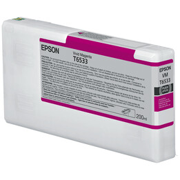 Inchiostro originale Epson T6533 Magenta chiaro C13T653300 200 ml