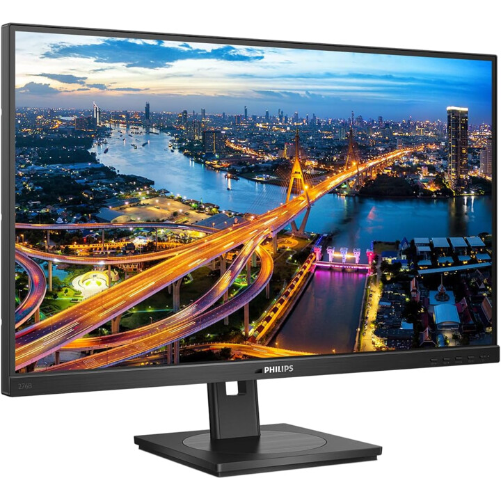Philips 276b1 27" Monitor (QHD, HDMI, DisplayPort, USB-C, RJ45, USB Hub, 2560 x 1440, 75 Hz, FreeSync) preto