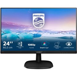 Philips LED Monitor 243V7QJABF V-Line, IPS, 23.8\" 1920 x 1080 Full HD - Multimedia/Speakers - VGA, HDMI, DisplayPort 1.2