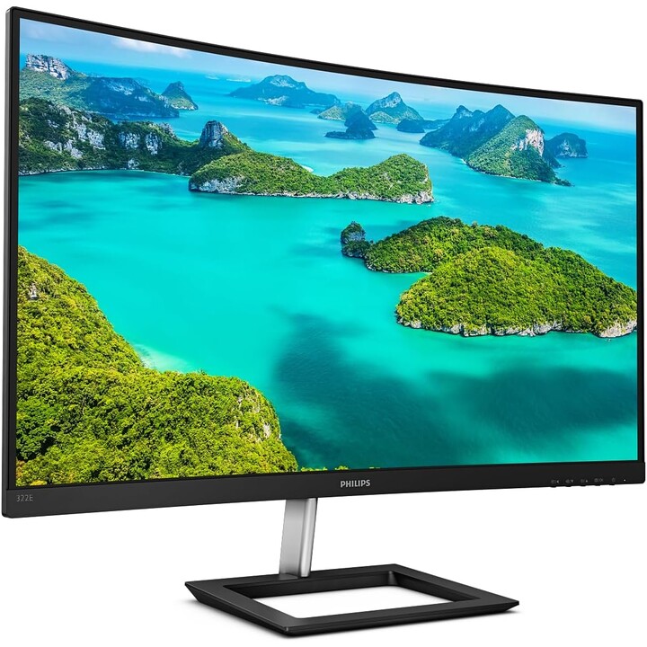 Philips 322e1c/00 32" Curved Monitor, 1500R, Full HD, 75 Hz, VA, FreeSync (1920 x 1080, D-Sub, HDMI 1 x 1.4)