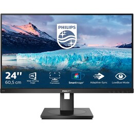 Philips Line 242S1AE/00 Monitor, 23.8", 1920 x 1080 Pixels, Full HD, LED, 4 ms, Black