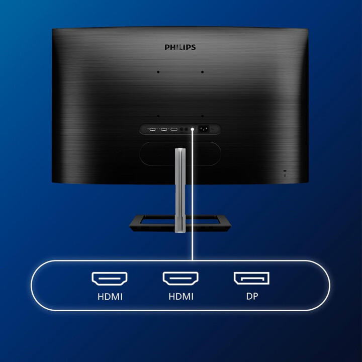 Moniteur incurvé Philips 328E1CA 32", 60 Hz, 4 ms, 4K VA, haut-parleurs, sans scintillement, synchronisation adaptative