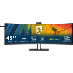 Philips Curved Monitor 45B1U6900CH 44.5 \ "LED Ultrawide Dual QHD 75 Hz USB-C Webcam