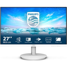 Philips 271V8AW 27-Zoll-Full-HD-Monitor, 1920 x 1080, 75 Hz, VGA, HDMI, Weiß