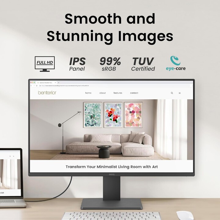 GW2491 Monitor BenQ Eye Care de 23.8" 1080p