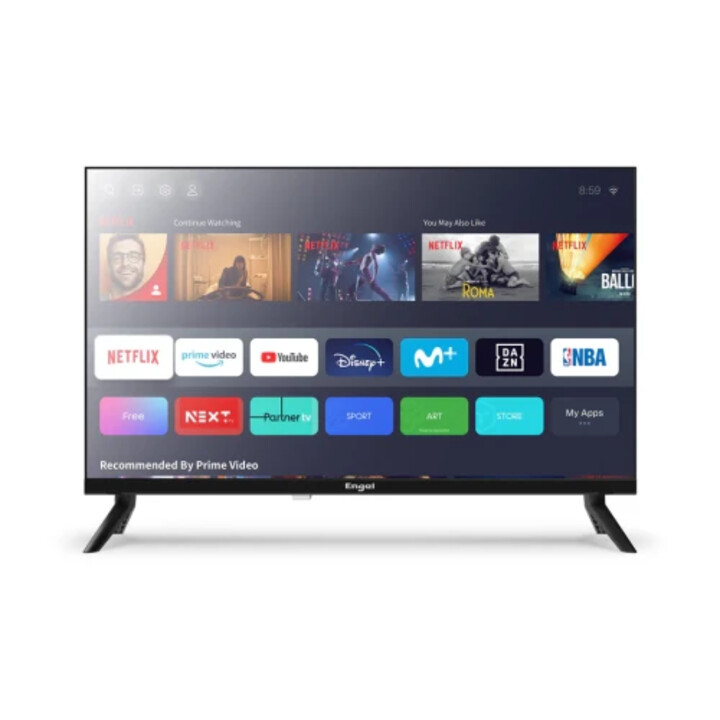 Téléviseur LED Engel 24"-TDT2/C/S - HD - Smart TV Netflix/Amazon. Mode hôtellerie.