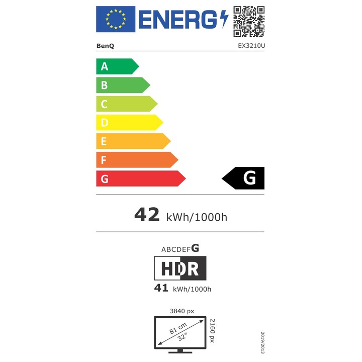 Benq Ex3210u 81,3 Cm (32") 3840 X 2160 Pixel 4k Ultra Hd Led Nero