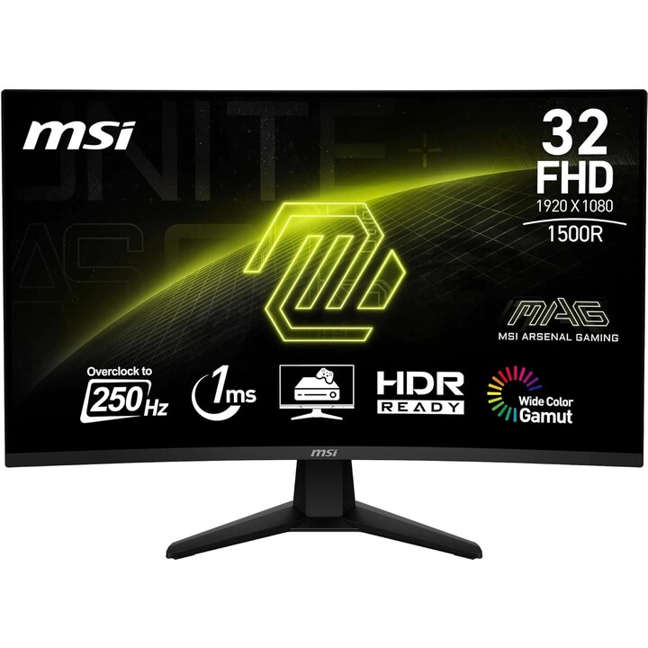 Msi Mag 32c6x Bildschirm für PC 80 cm (31,5 Zoll) 1920 x 1080 Pixel Full HD schwarz