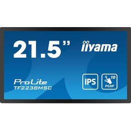 Monitor Iiyama TF2238MSC-B1-21.5", IPS Full HD LED, 1920x1080/60 Hz, 1H1DP, Táctil