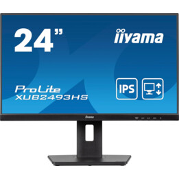 IIYAMA XUB2493HS-B6 Monitor 24" Panneau IPS, 1920x1080100Hz, hauteur réglable 15 cm, pivot, haut-parleurs