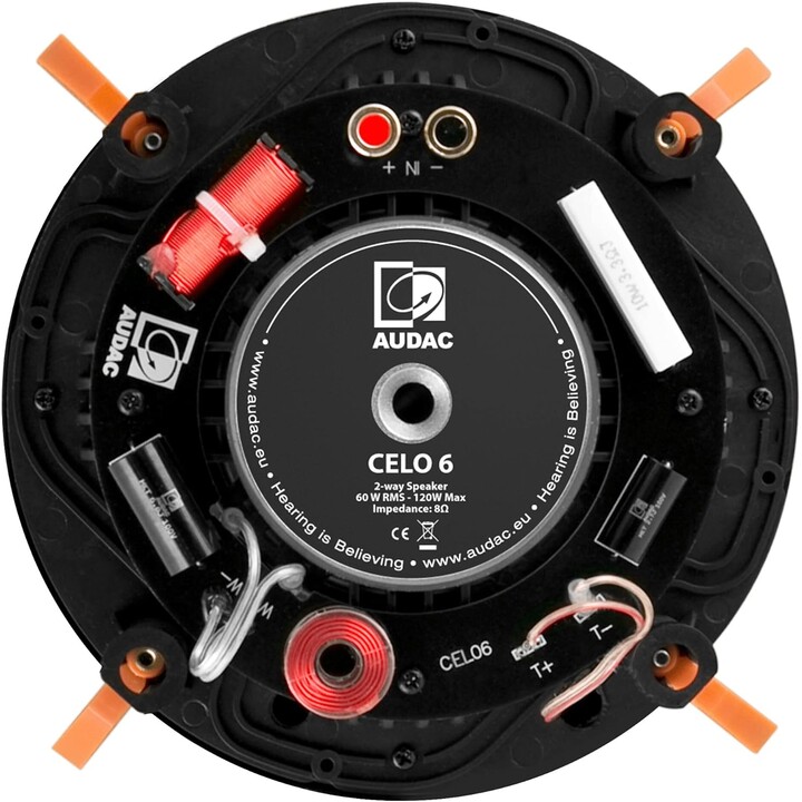 Altavoz de techo Audac Celo6i/W, 6 pulgadas blancas