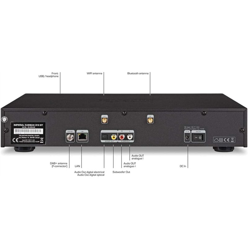 Radio Imperial Dabman i510 Dab + / FM Black