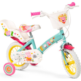 Toimsa 12" Bici per Bambini Peppa Pig Verde