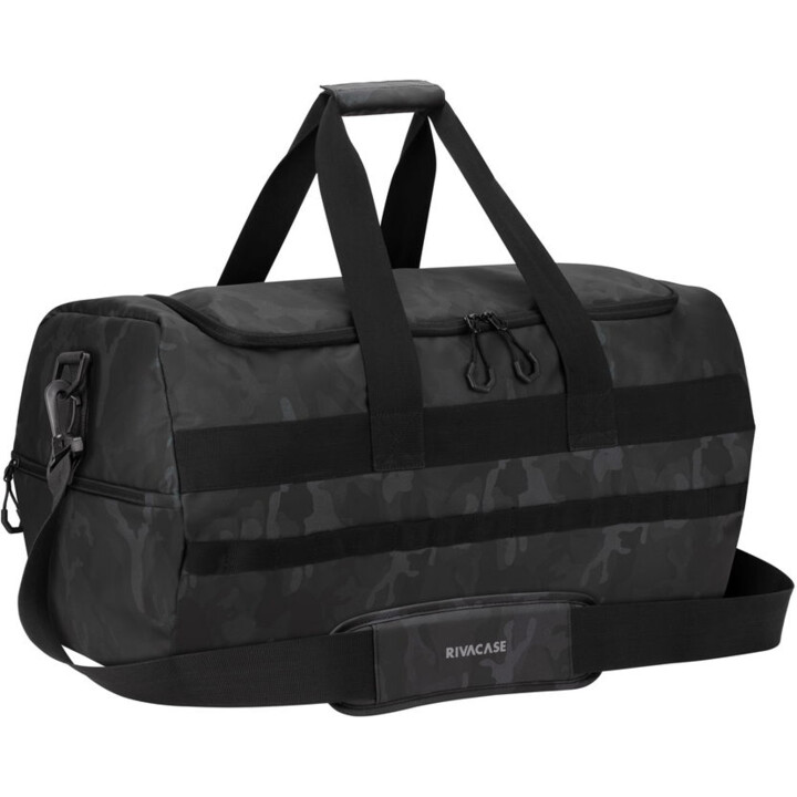 Bolsa de viaje Rivacase Sherwood 60L, Camuflaje 7643, Negro