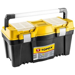 TOPEX 79R129 Werkzeugkasten 25 mit Aluminiumgriff