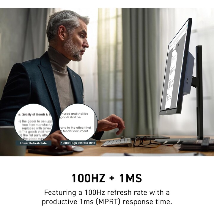 LCD-Monitor|MSI|PRO MP245PG|23,8"|Business|Panel IPS|1920x1080|16:9|100Hz|Matt|1 ms|Schwenkbar|Pivot|Höhenverstellbar|Neigb