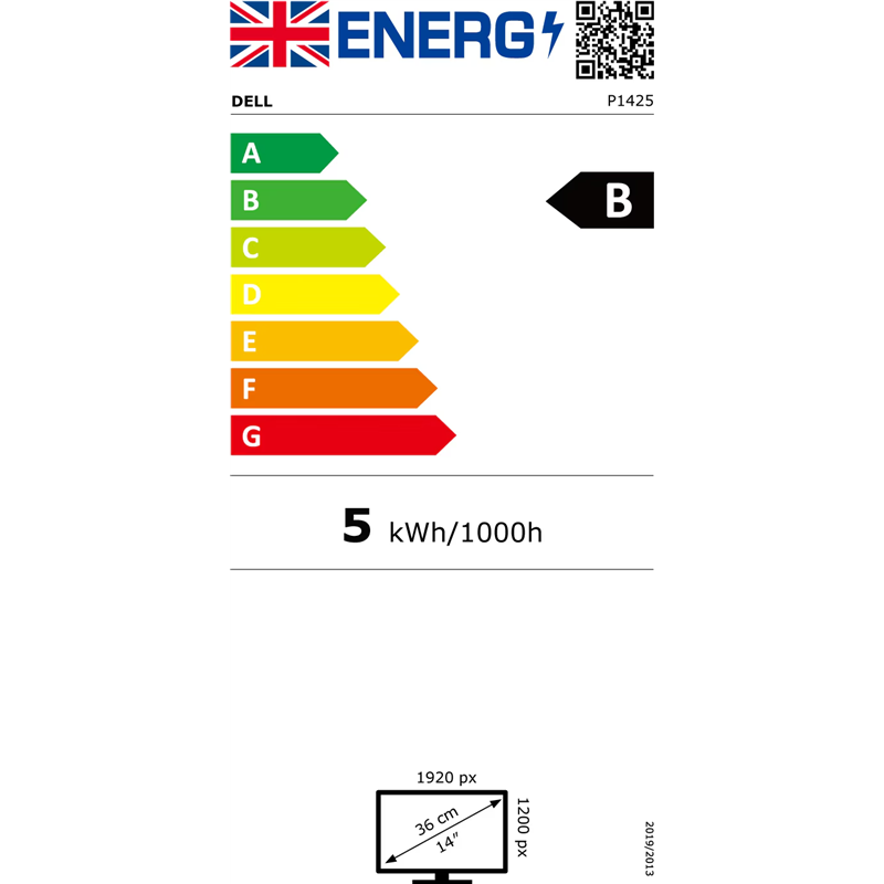 Monitor|DELL|P1425|14"|Business|Pannello IPS|1920x1200|16:10|60 Hz|7 ms|Colore argento|210-BQTB