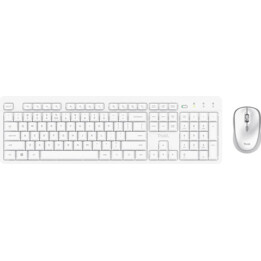Teclado + Mouse Trust Ody II Wireless White US