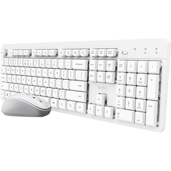 Tastiera + topo fiducia Ody II Wireless White US