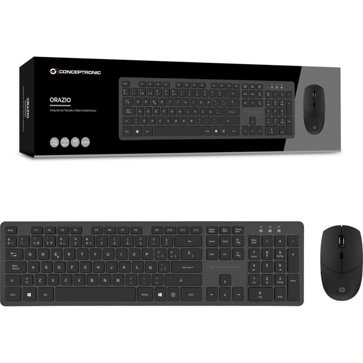 Conceptronic Wireless Keyboard & Mouse Kit, Spanish layout