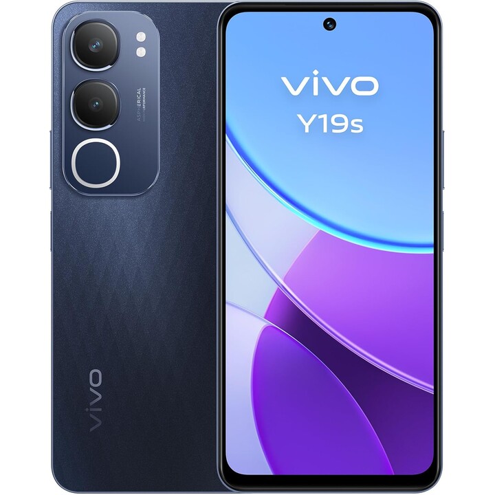 Vivo Y19S, 6+6 GB RAM, ROM 128GB, Dual Sim, 50mp, 6.68 Schermo super luminoso, 5150MAH, Flashcharge 44W, IP64, Black