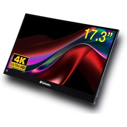 Monitor Portátil Táctil Verbatim PMT-17-4K 17.3'/ 4K/ Negro