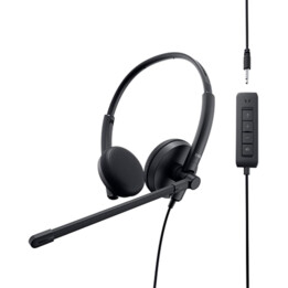 Cuffie Dell con microfono nero