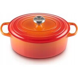 Assadeira oval Le Creuset Signature 29 cm, forno vermelho